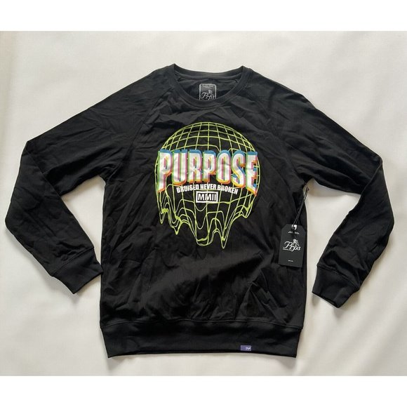 PRPS Goods & Co. Men’s Raglan Long Sleeve T-Shirt Black Size M